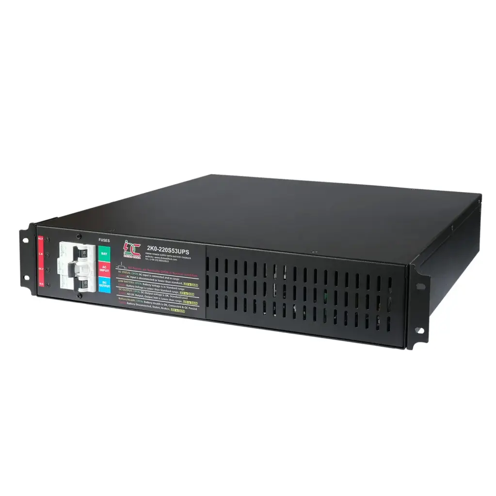 منبع تغذیه DC UPS رک‌مونت 24 ولت 80 آمپر